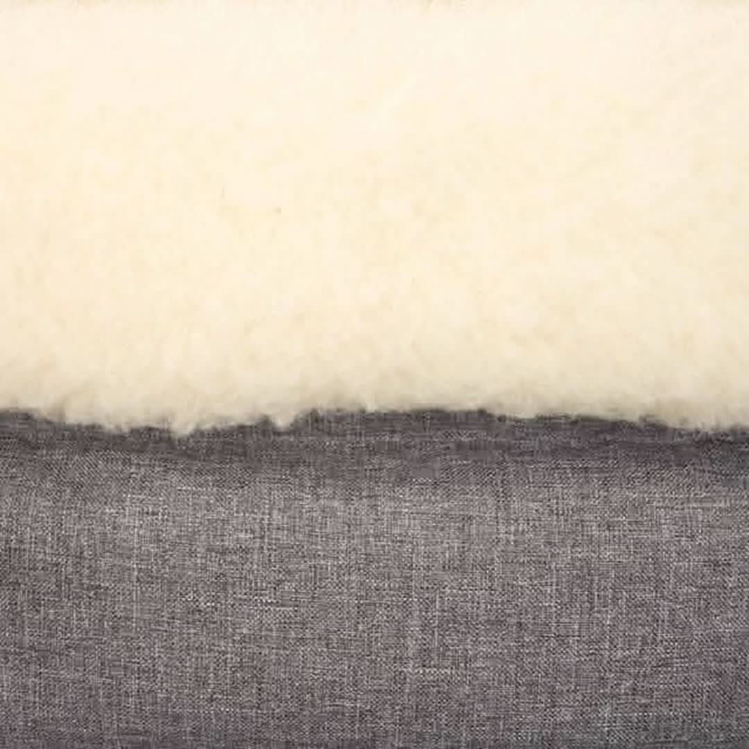 Gray Arctic Organic Wool Adjustable Footmuff