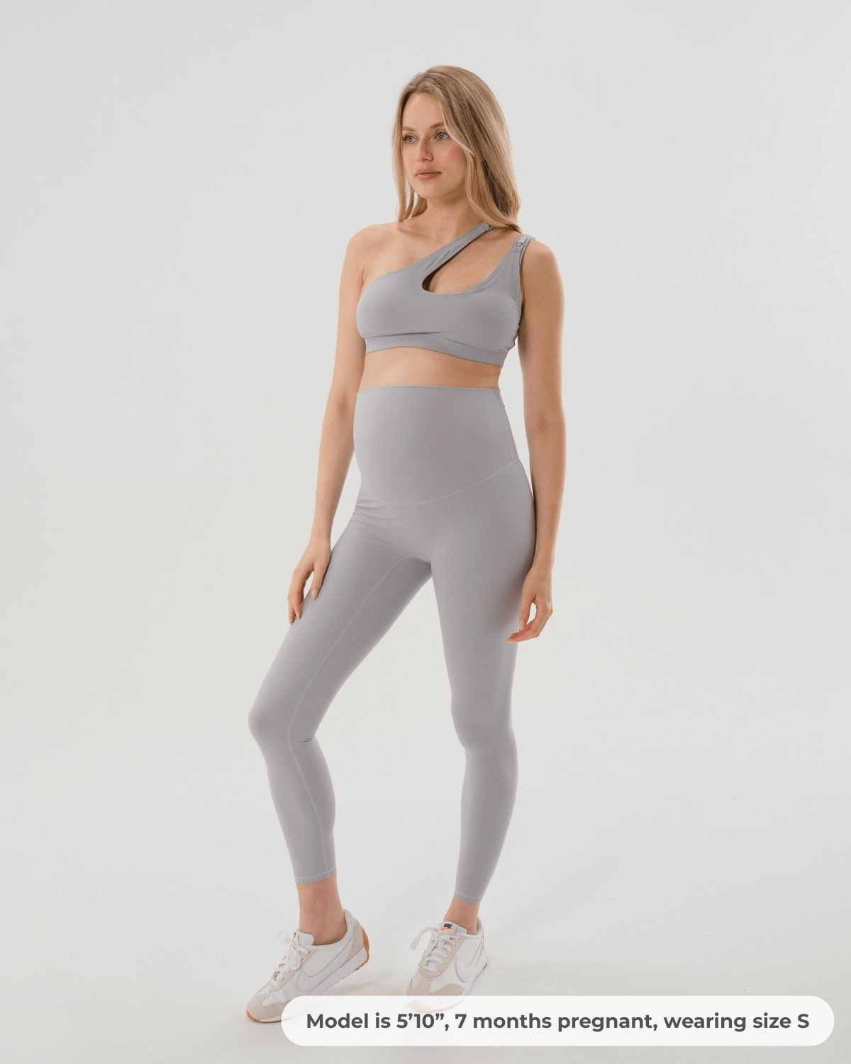 Axk Core Curve Maternity Legging - Light Gray