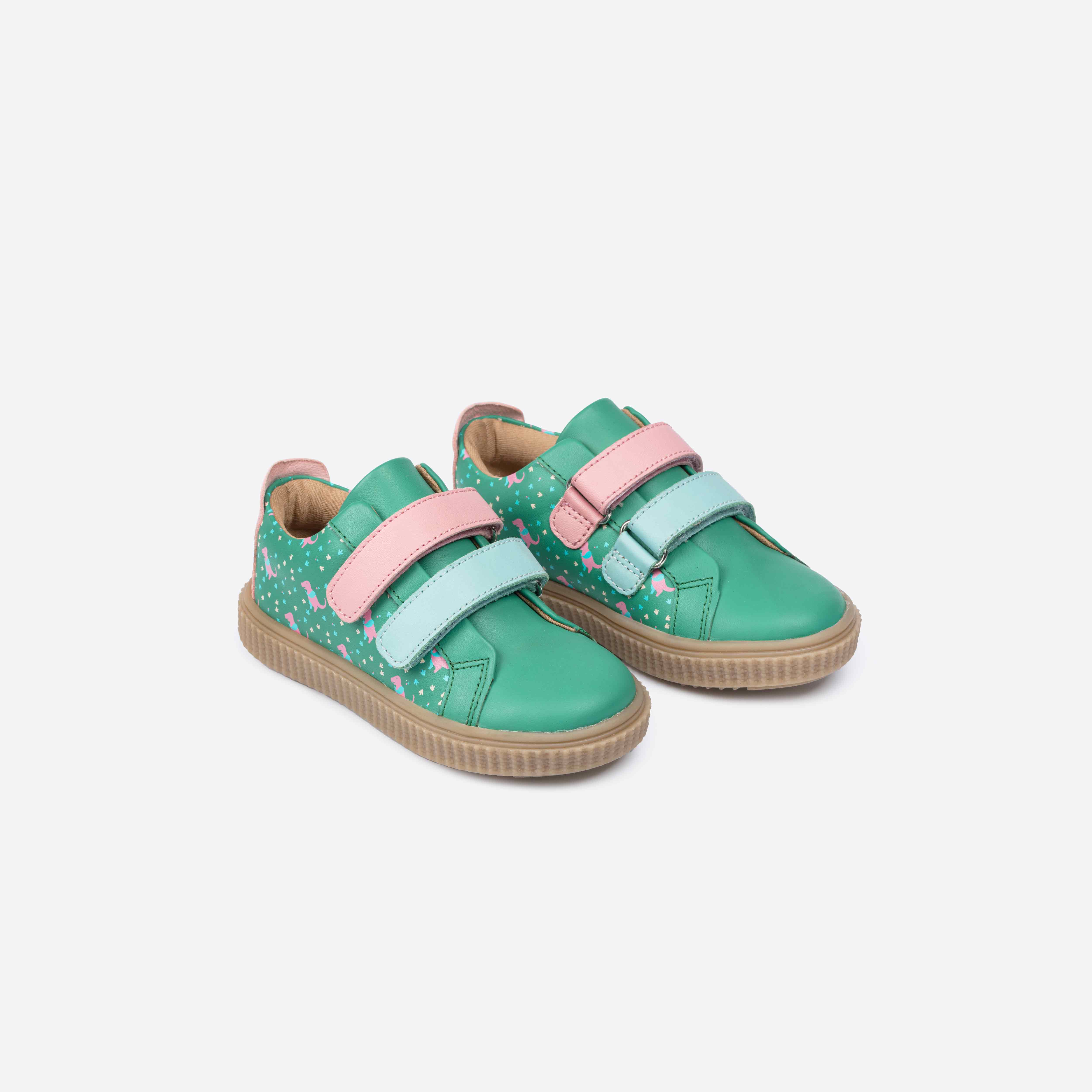 Dino-might Sneaker- Teal