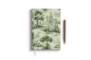 Green Toile Hydrangea Journal