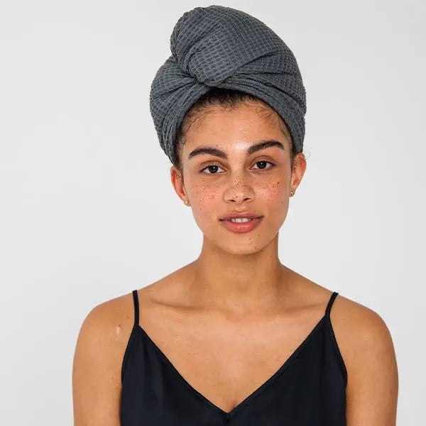 Bamboo Waffle Hair Towel