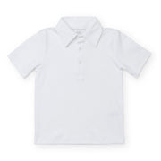 Griffin Boys' Pima Cotton Polo Golf Shirt - White