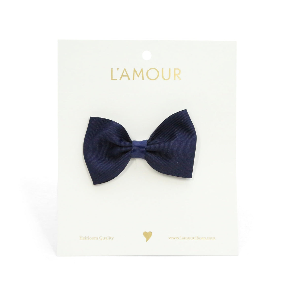 Grosgrain Bow Hair Clip (navy)