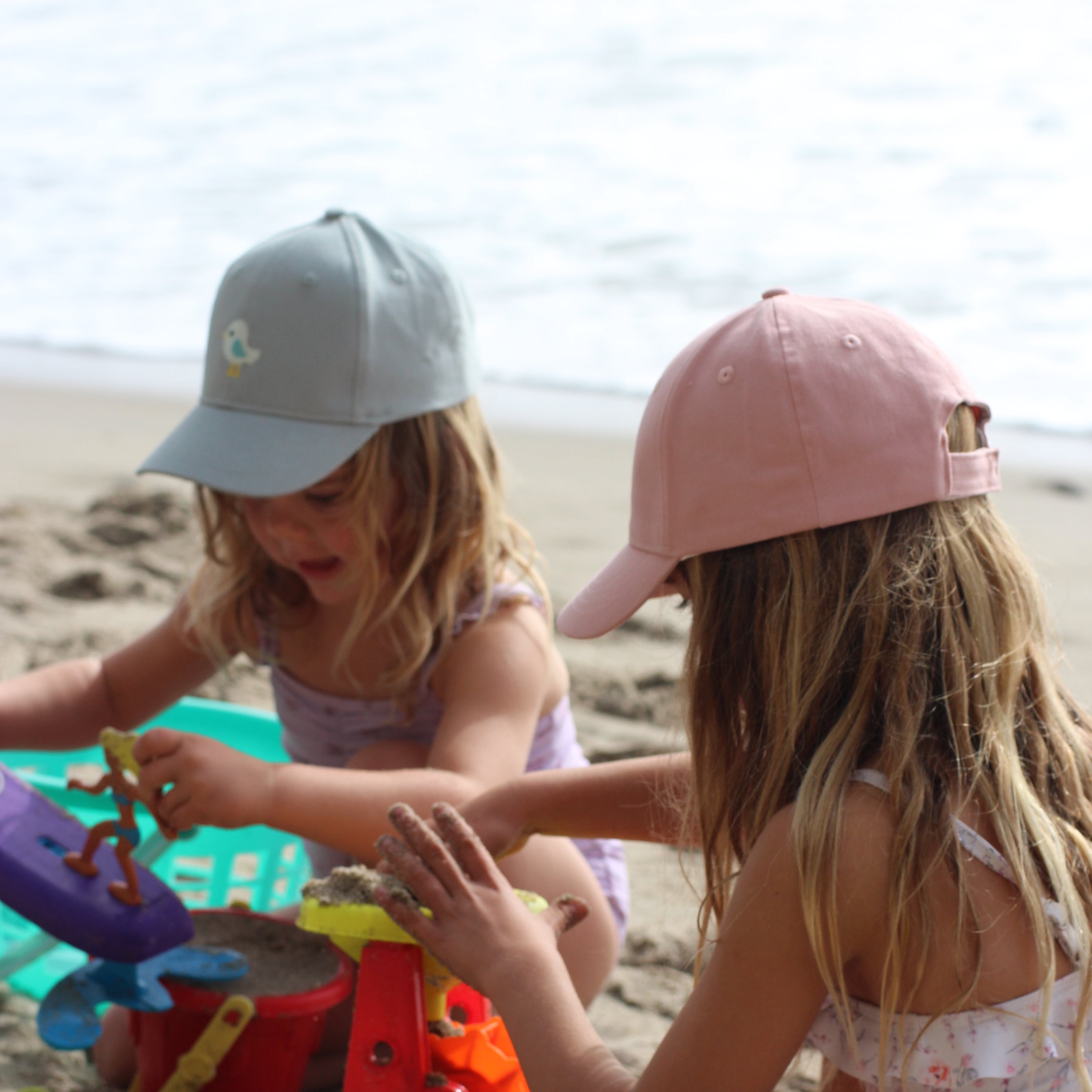 Kids Bird Patch Baseball Cap (age 3-6/7y) For Toddler Age/ Little Child, Natural Cotton- Blue