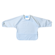 Magnetic Long Sleeve Bib - Cloud Check