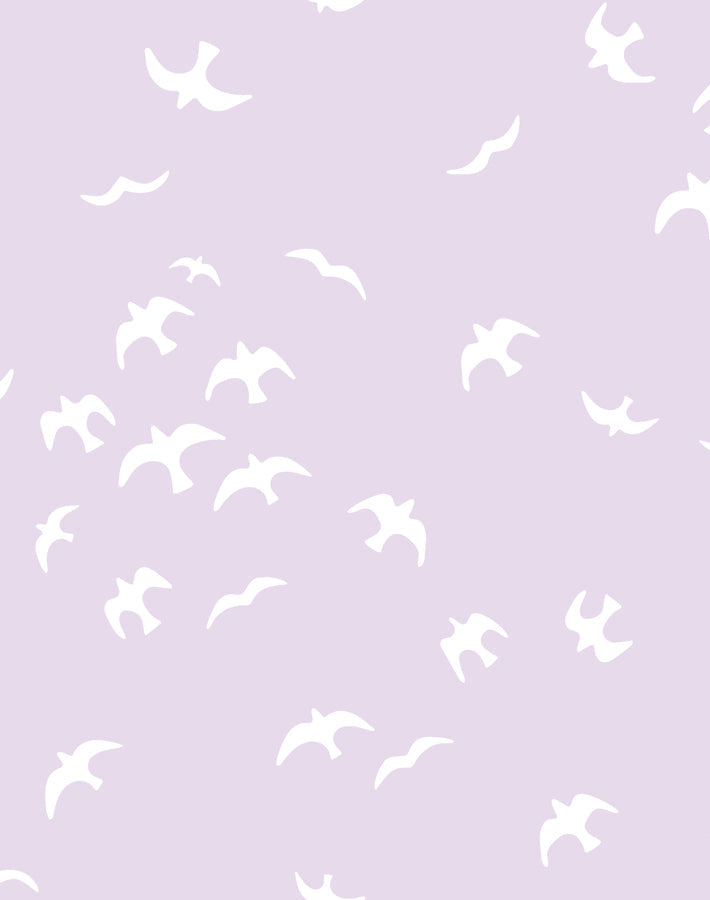 'gulls' Wallpaper By Tea Collection - Lavender