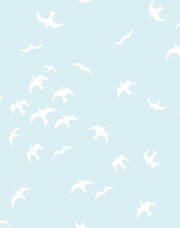 'gulls' Wallpaper By Tea Collection - Pale Blue