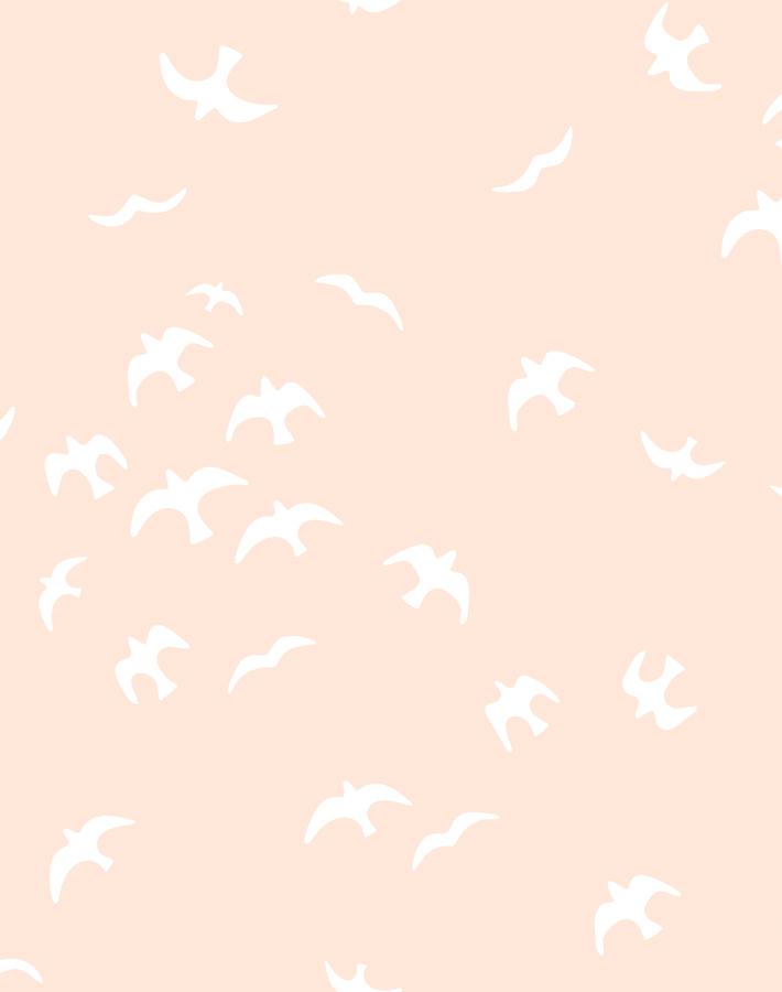 'gulls' Wallpaper By Tea Collection - Peach