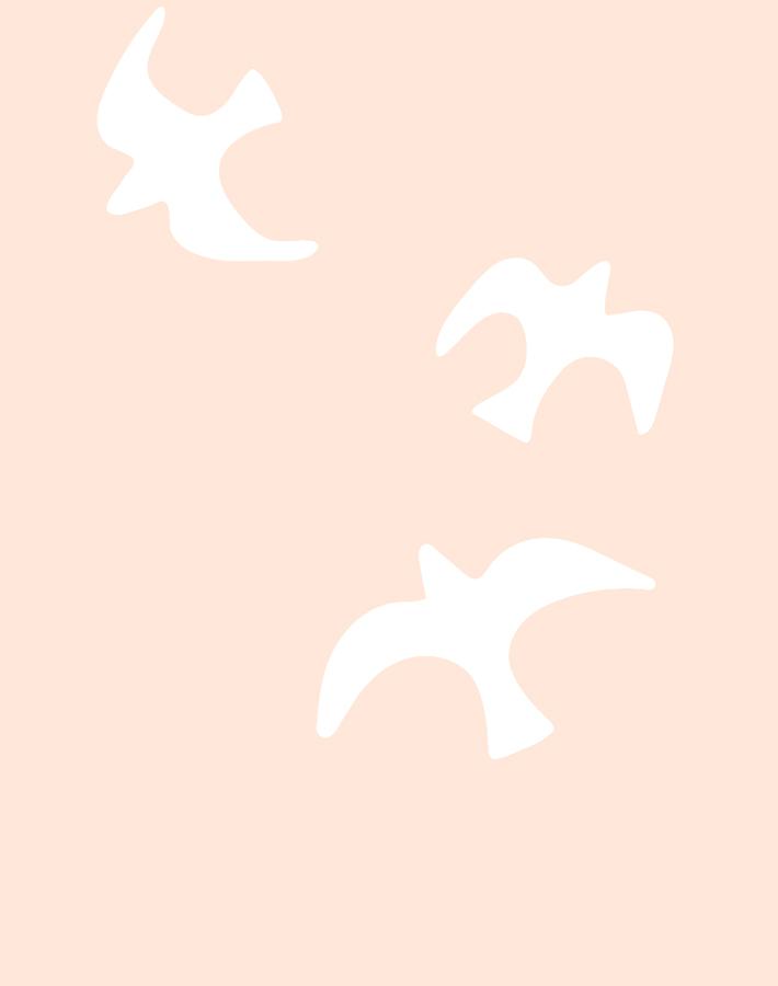 'gulls' Wallpaper By Tea Collection - Peach