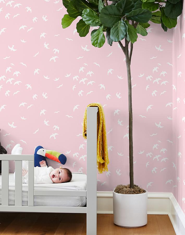 'gulls' Wallpaper By Tea Collection - Ballet Slipper