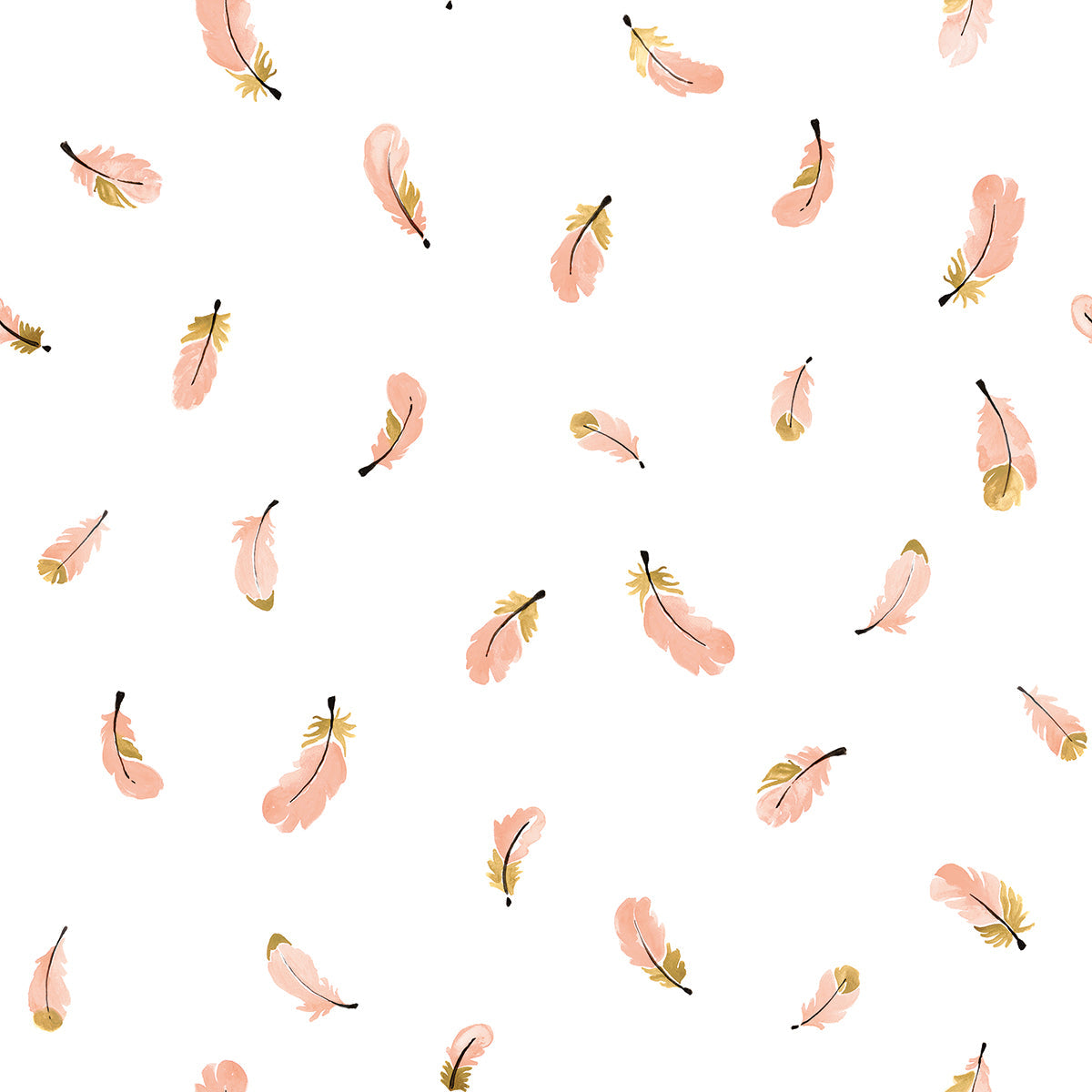 Flamingo - Sample Wallpaper, Golden Feathers