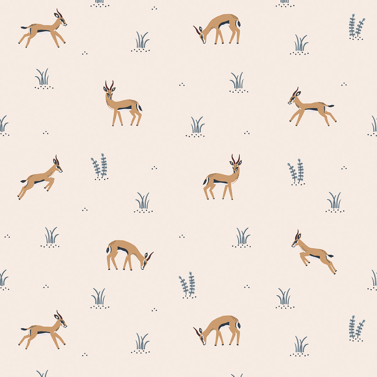 Tanzania - Sample Wallpaper, Gazelles Play