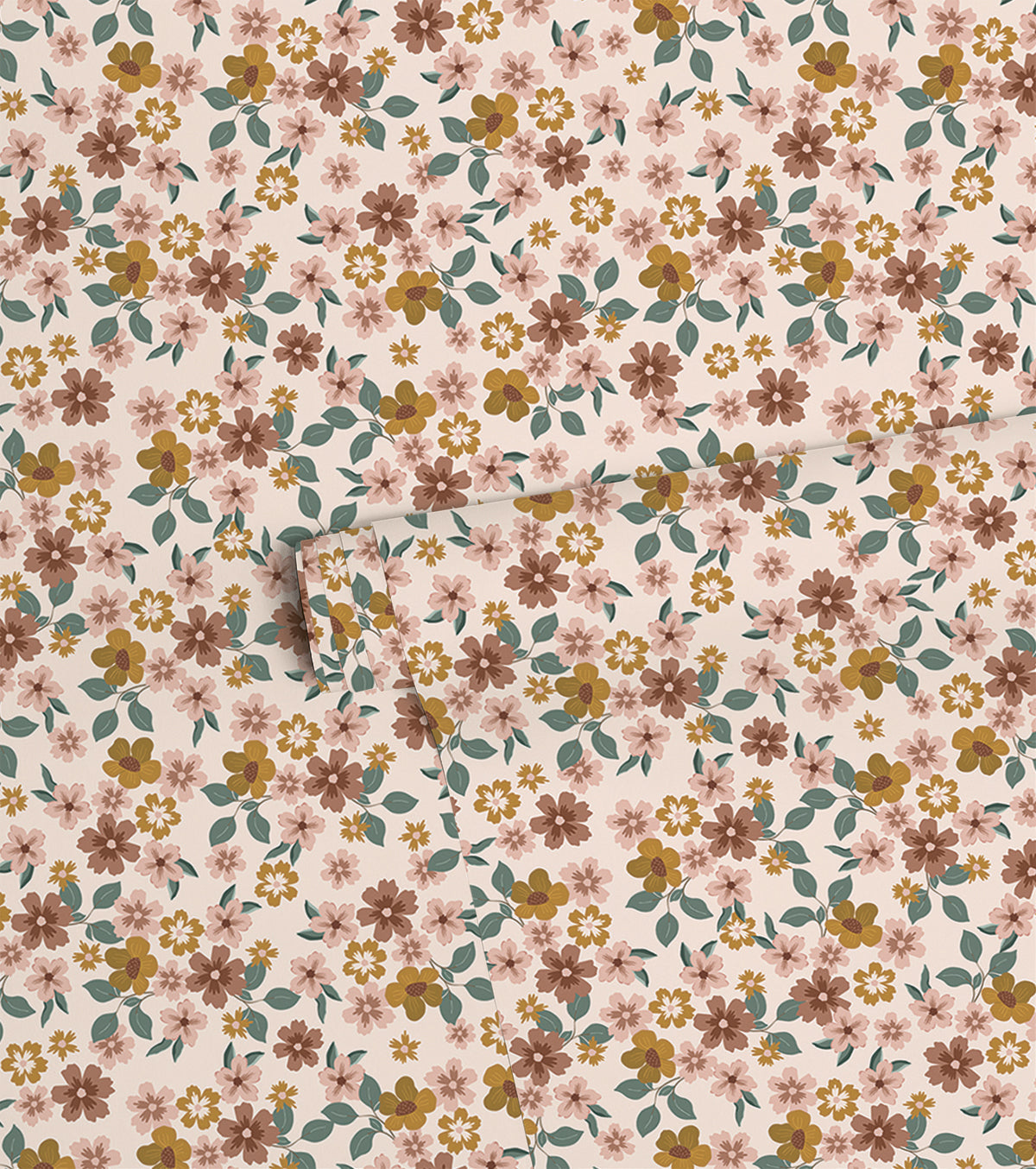 Capucine - Children's Wallpaper - Flower Motif