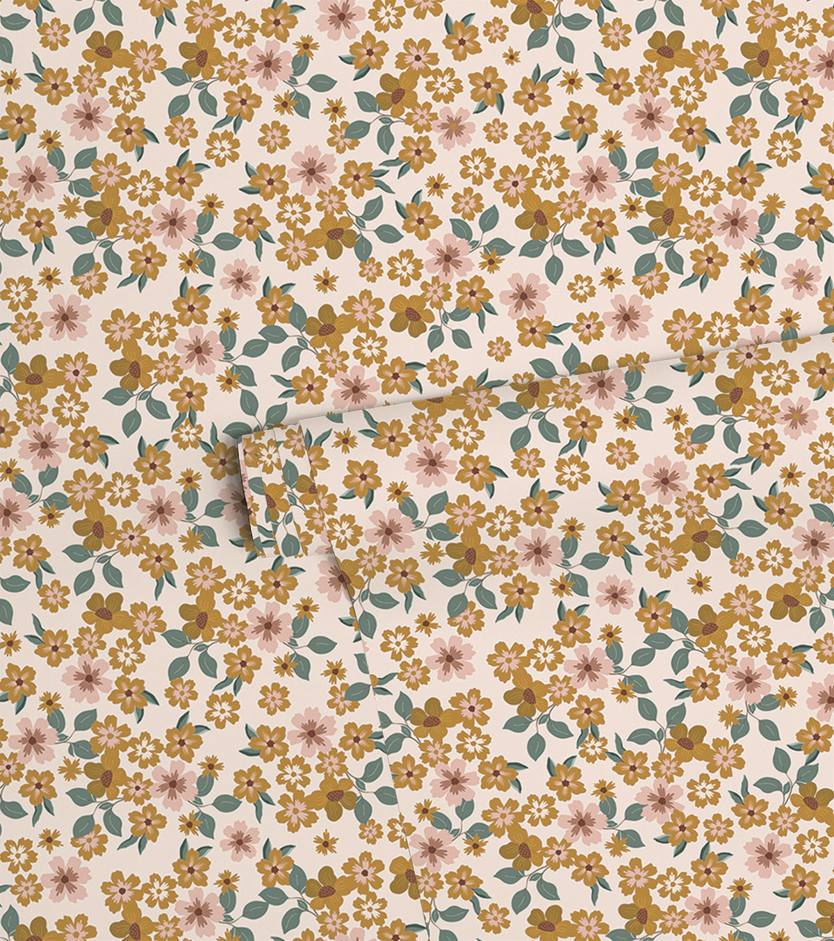 Capucine - Children's Wallpaper - Flower Motif