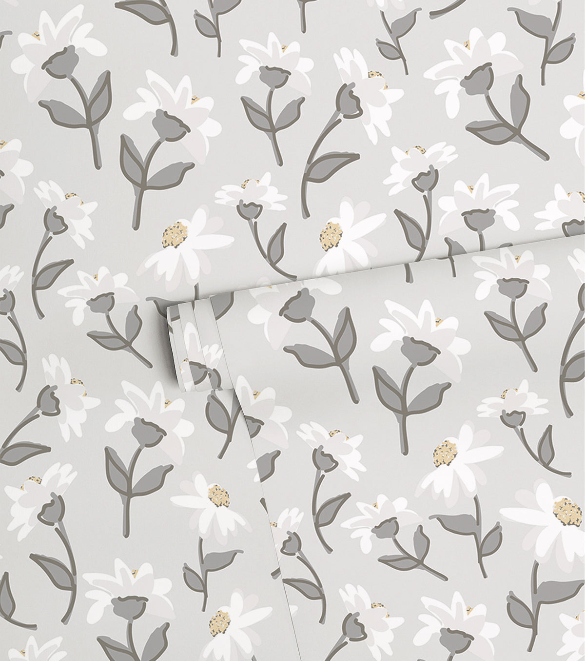 Picnic Day - Children's Wallpaper - Daisy Motif