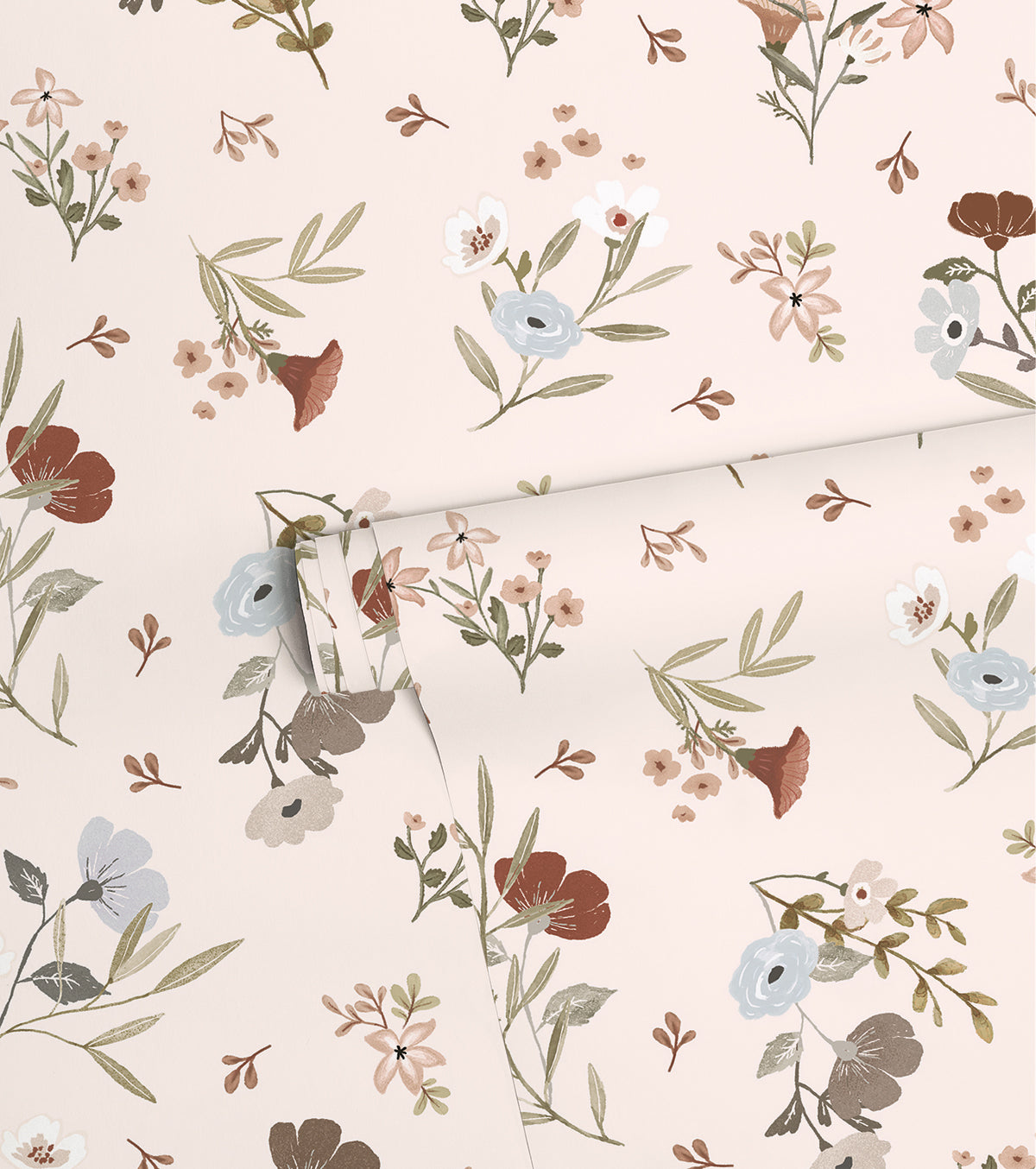 Lilydale - Children's Wallpaper - Soft And Delicate Floral Motif