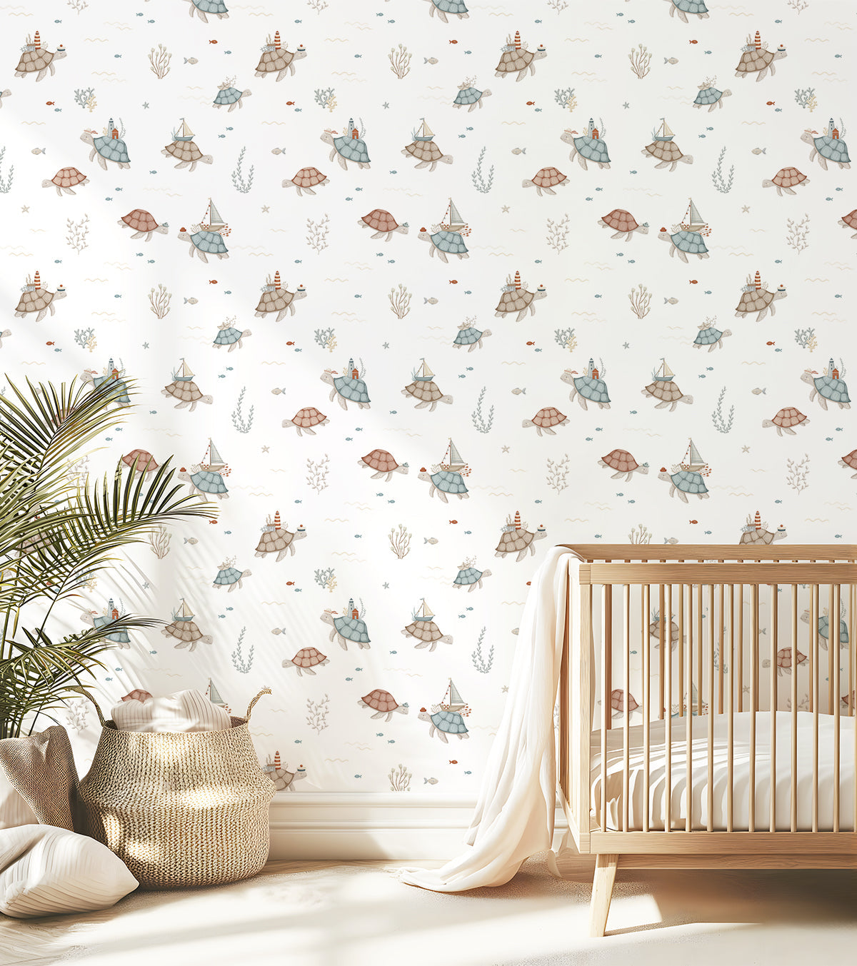 Lotan - Children's Wallpaper - Turtles At Sea