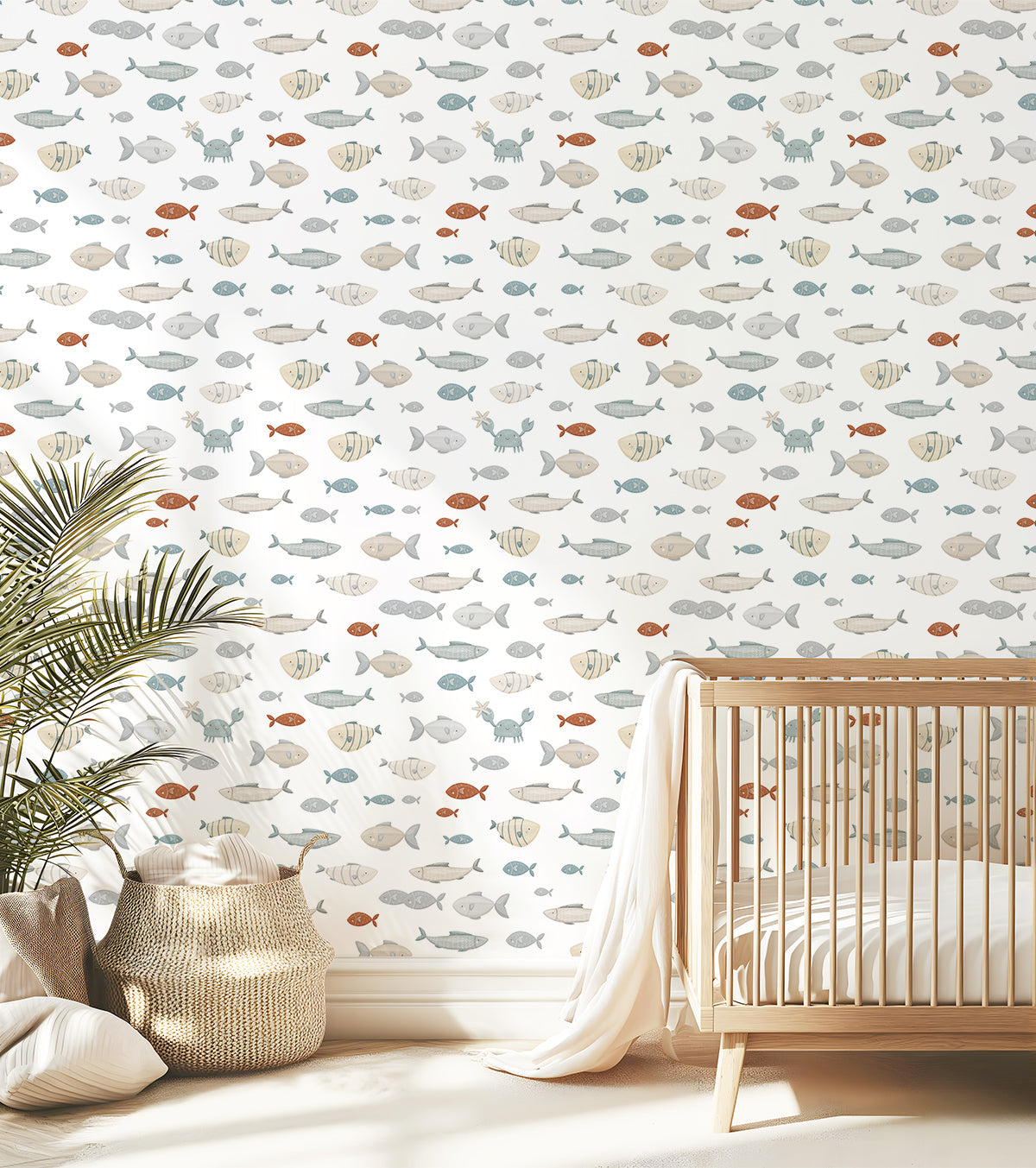 Lotan - Children's Wallpaper - Fish In The Sea