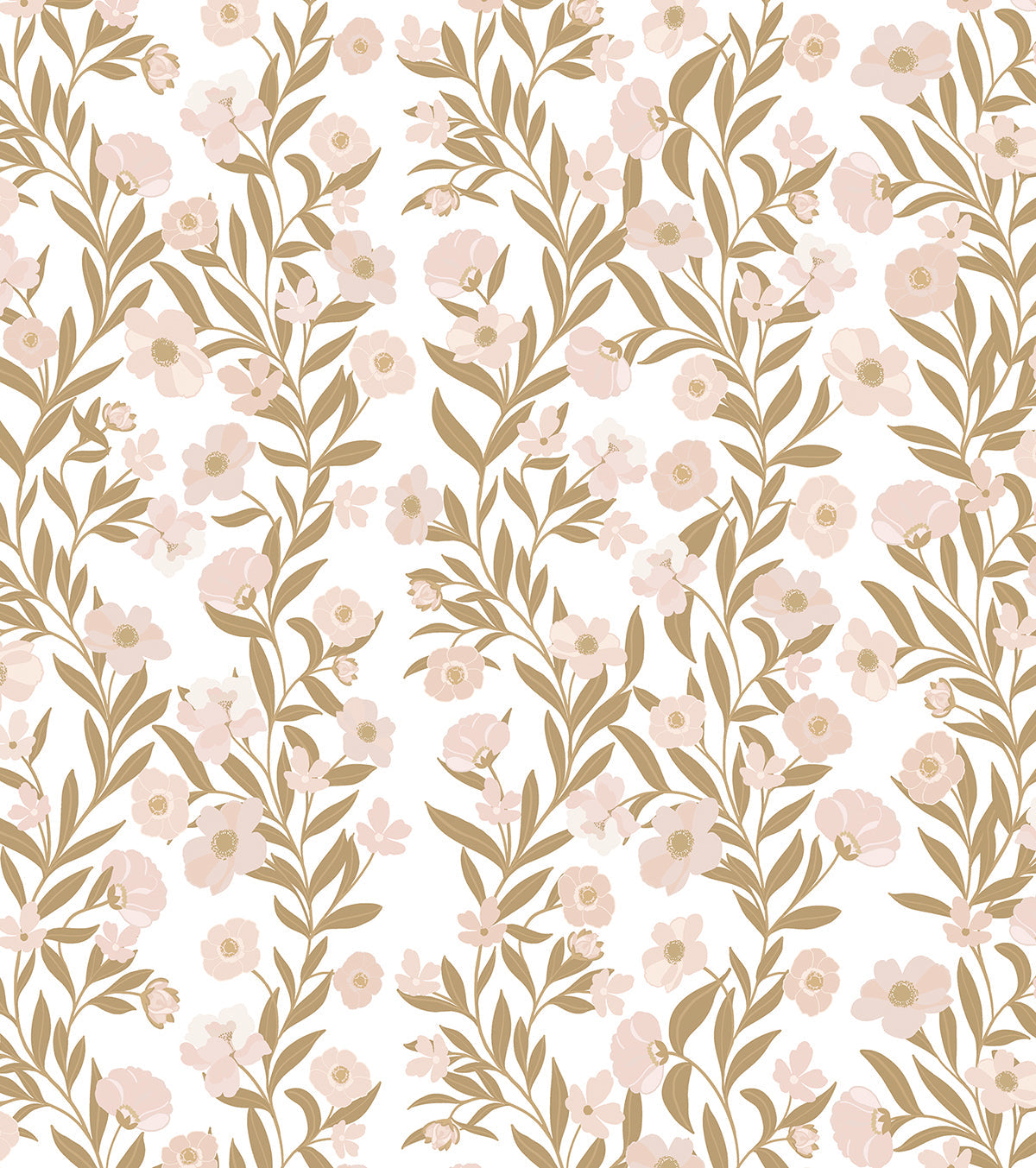 Eleonore - Children's Wallpaper - Flower Garlands