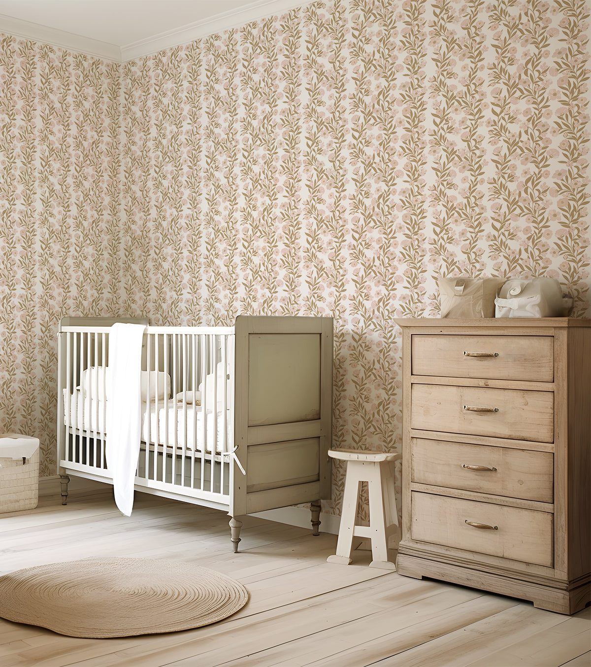 Eleonore - Children's Wallpaper - Flower Garlands