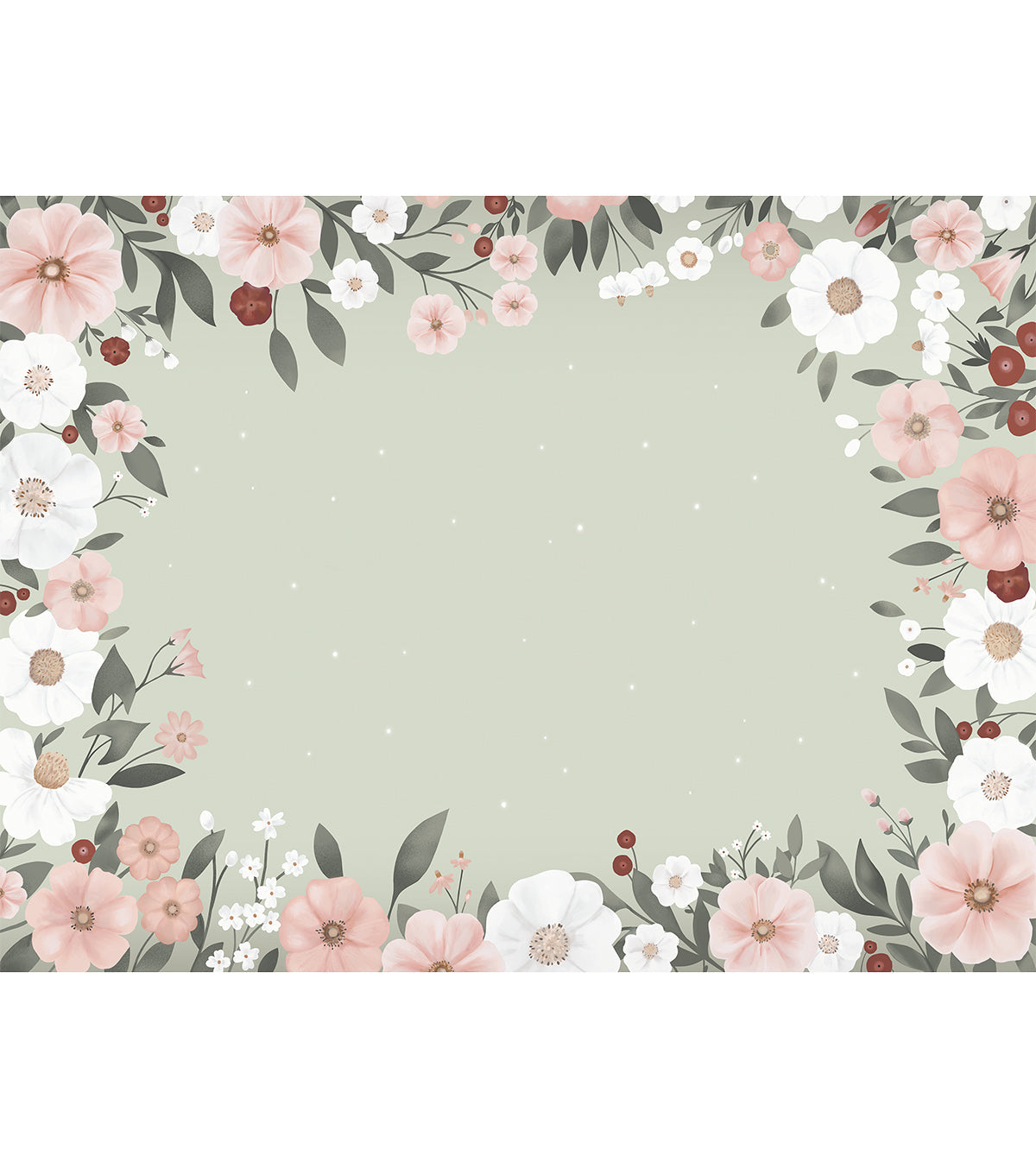 Eden - Panoramic Wallpaper - Harmonie Florale