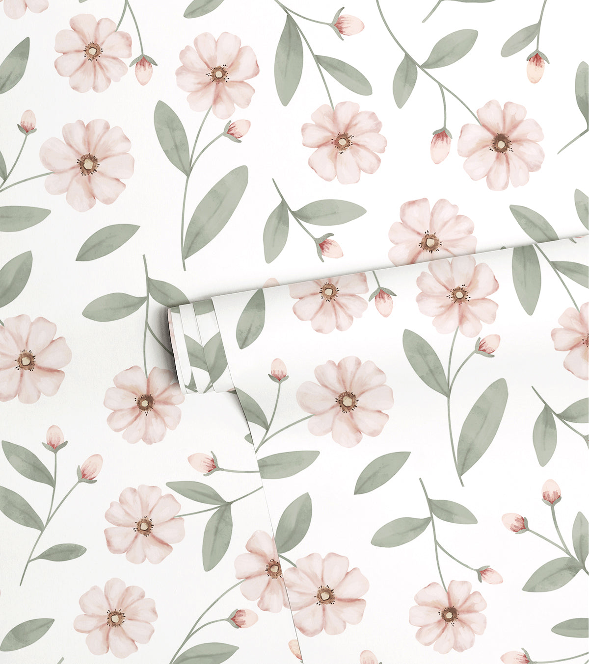 Eden - Children's Wallpaper - Sparkle And Flower Buds