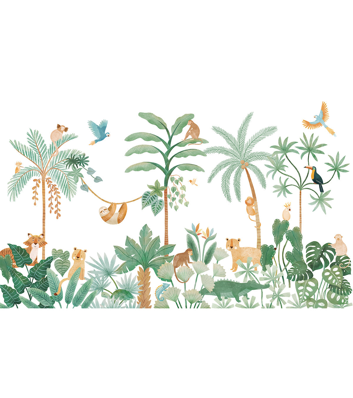 Yatsuni - Panoramic Wallpaper - Jungle Animals