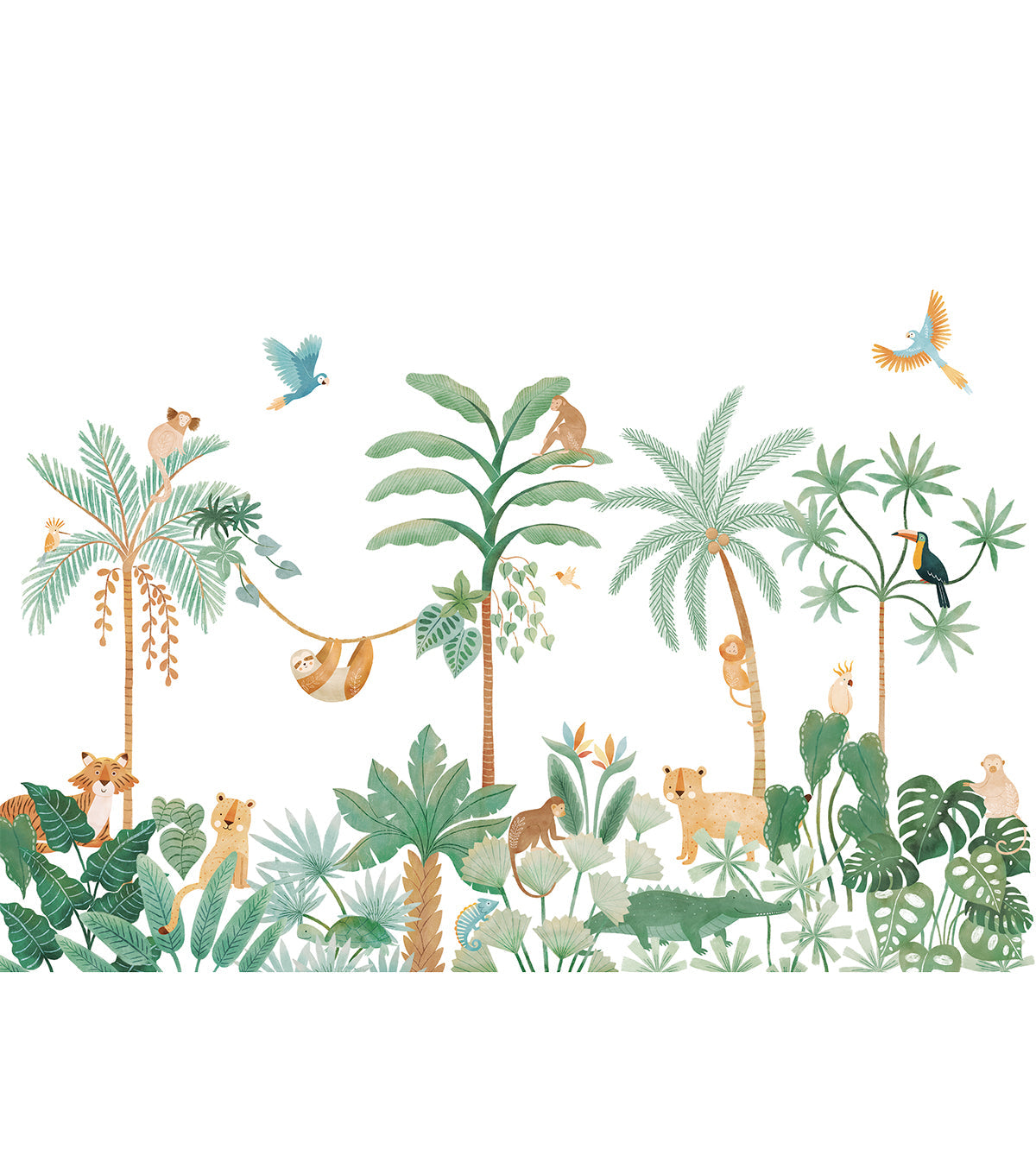 Yatsuni - Panoramic Wallpaper - Jungle Animals