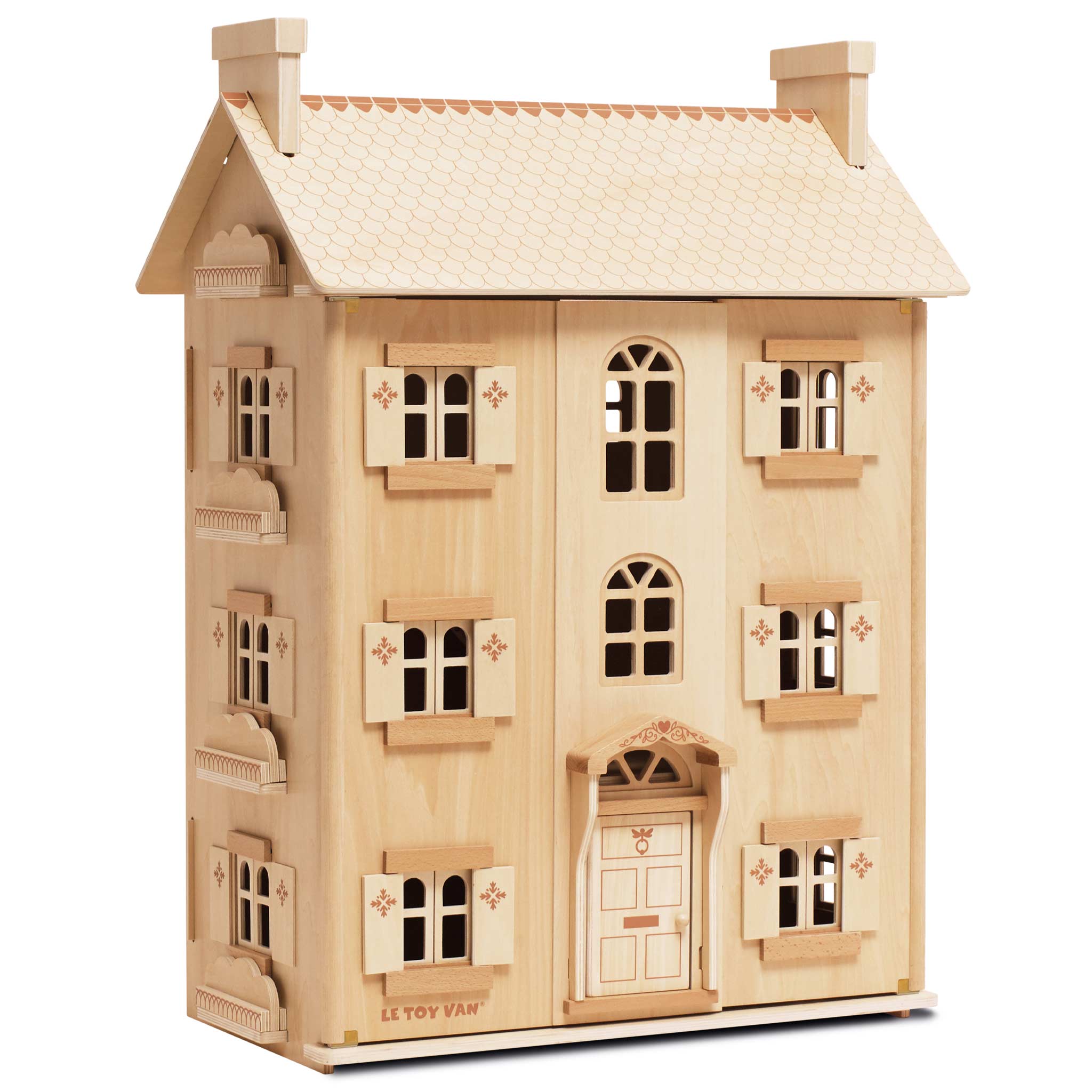 The Grand Natural Wood Doll House