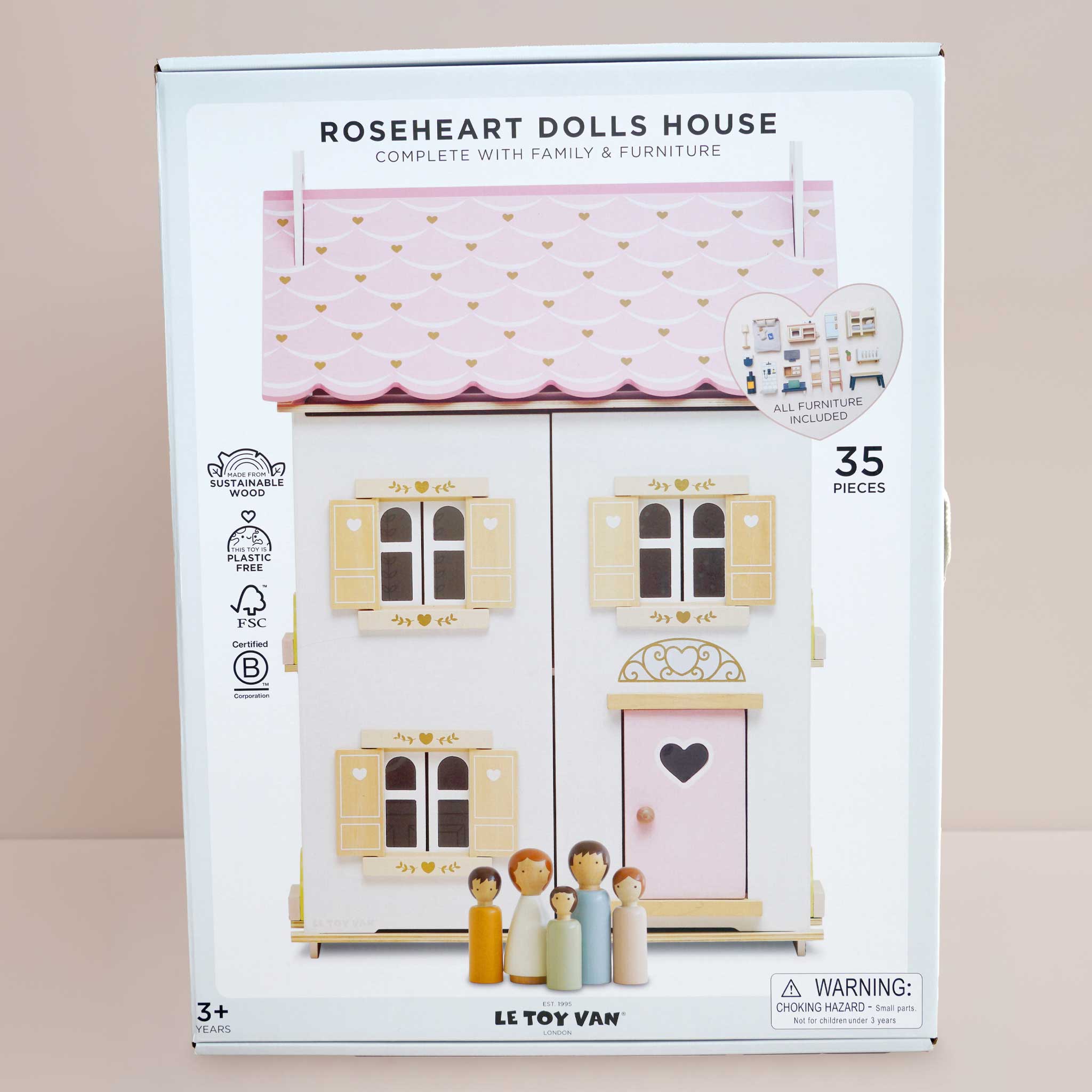Roseheart Wooden Dolls House
