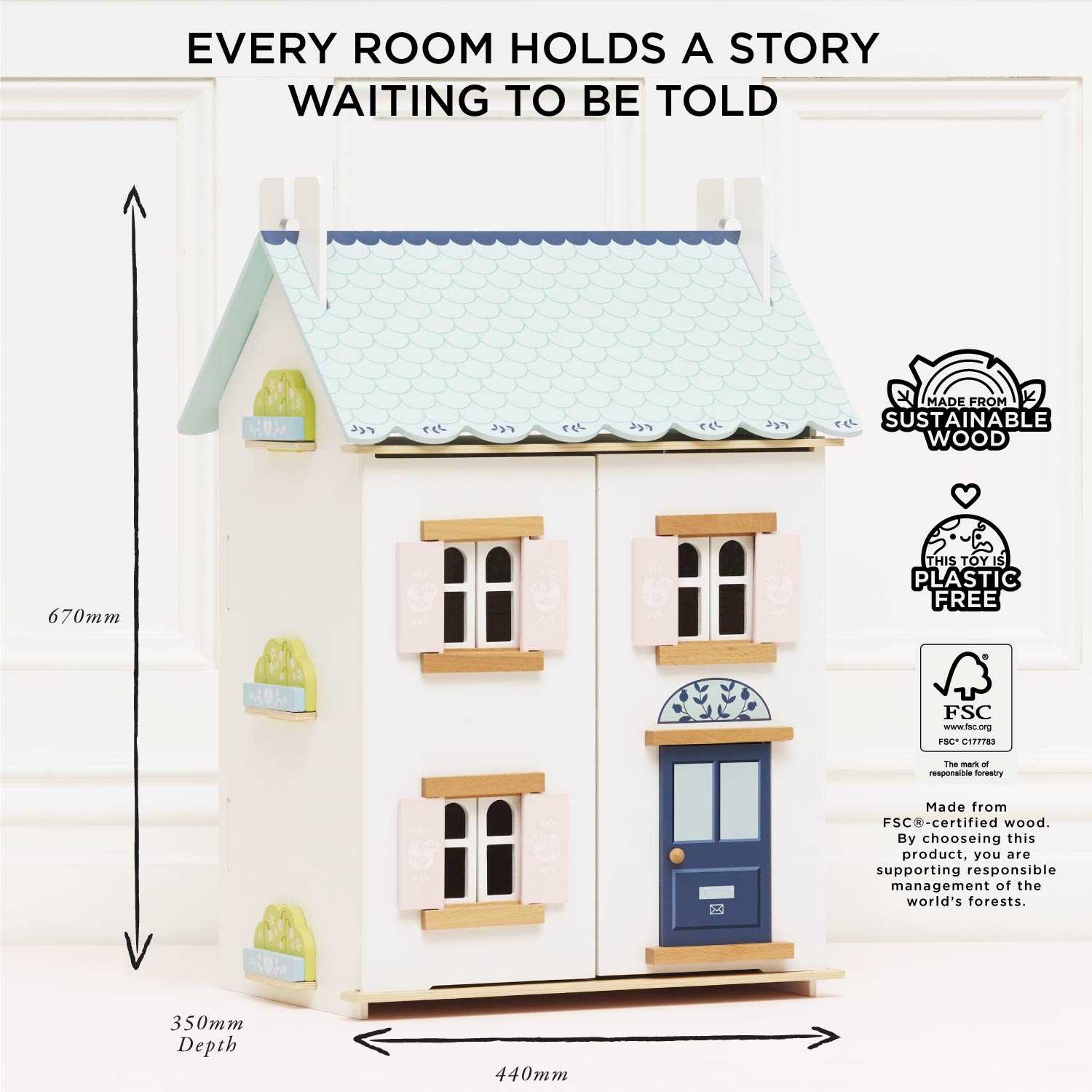 Bluebelle Wooden Dolls House