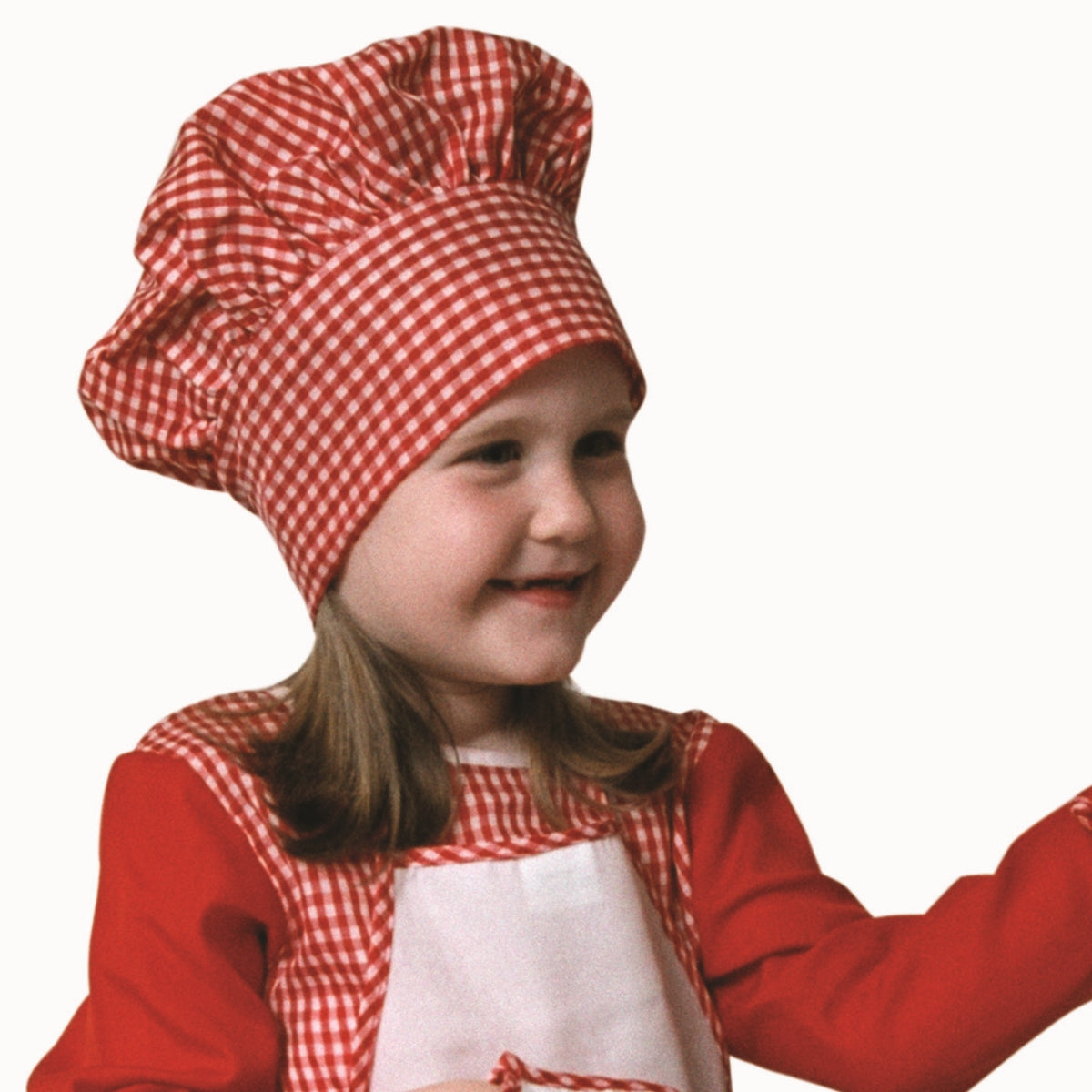 Red Gingham Chef Hat - Kids
