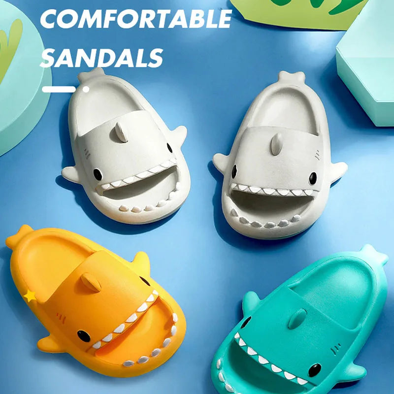 Non-slip Eva Shark Slippers For Children Multivariant