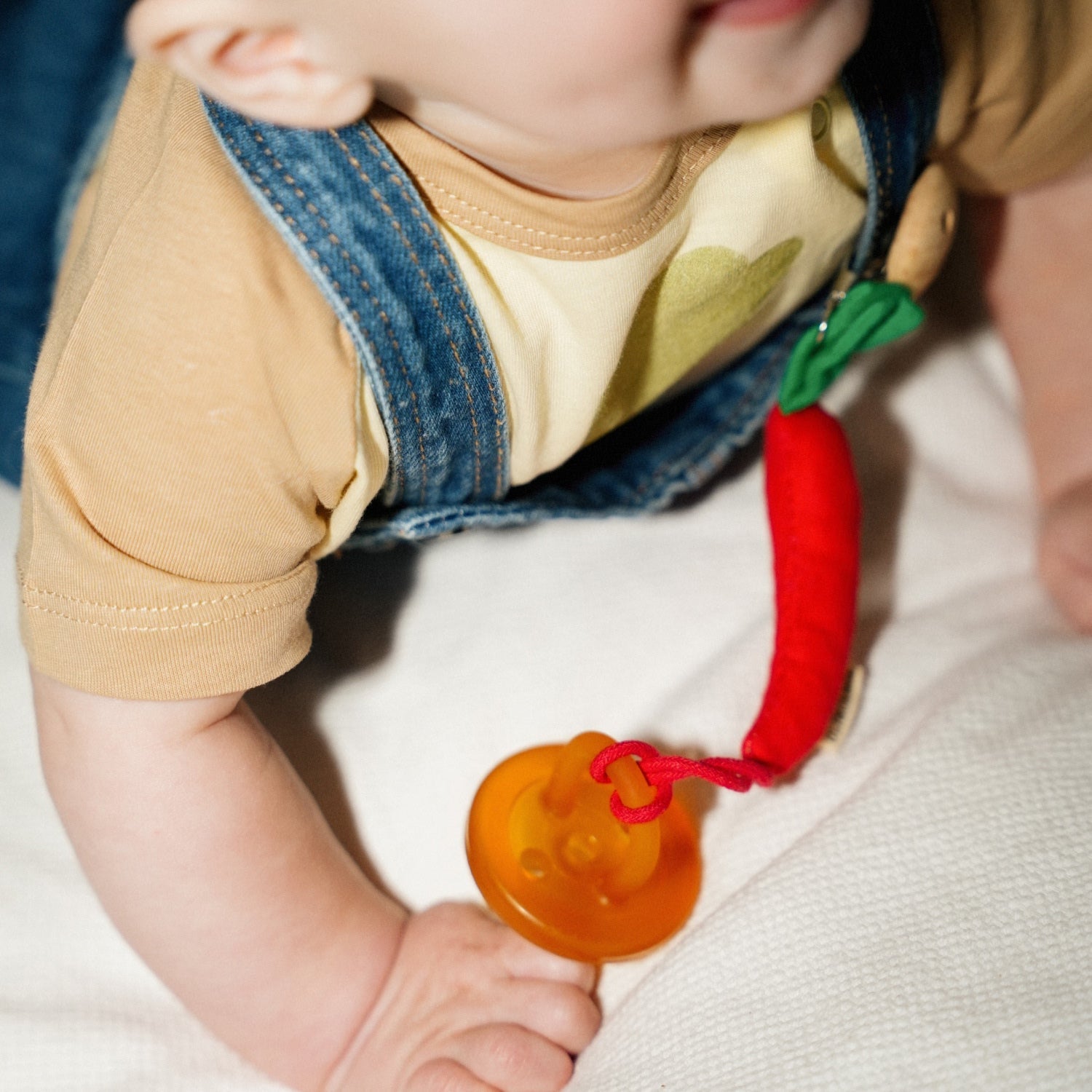 Charly the Chili Pacifier Clip