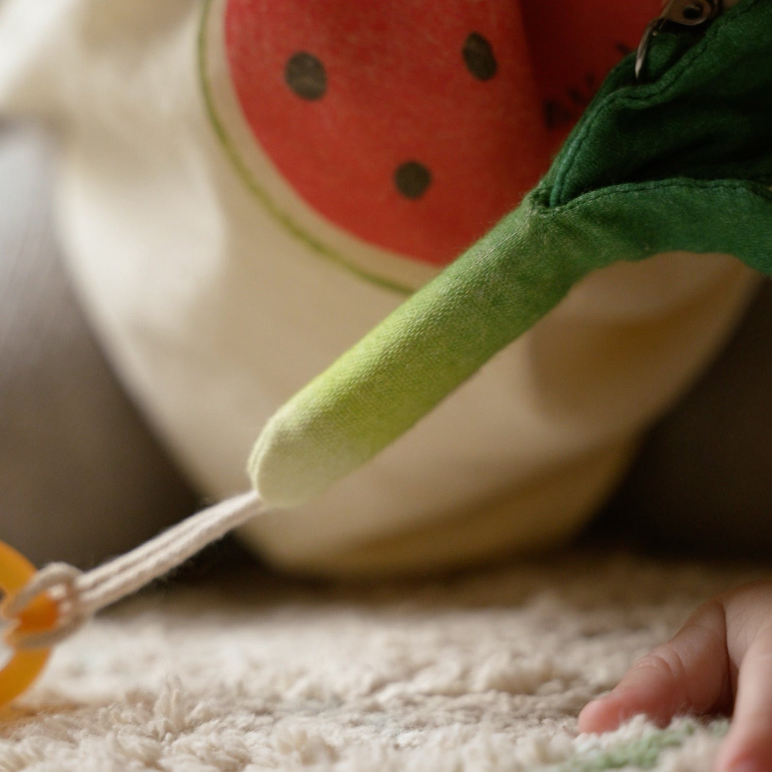 Luke the Leek Pacifier Clip
