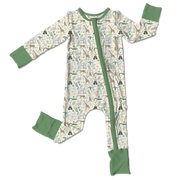 Harvey Safari Animals Bamboo Convertible Footie (pre-order)