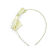 Grosgrain Bow Headband (buttercream)