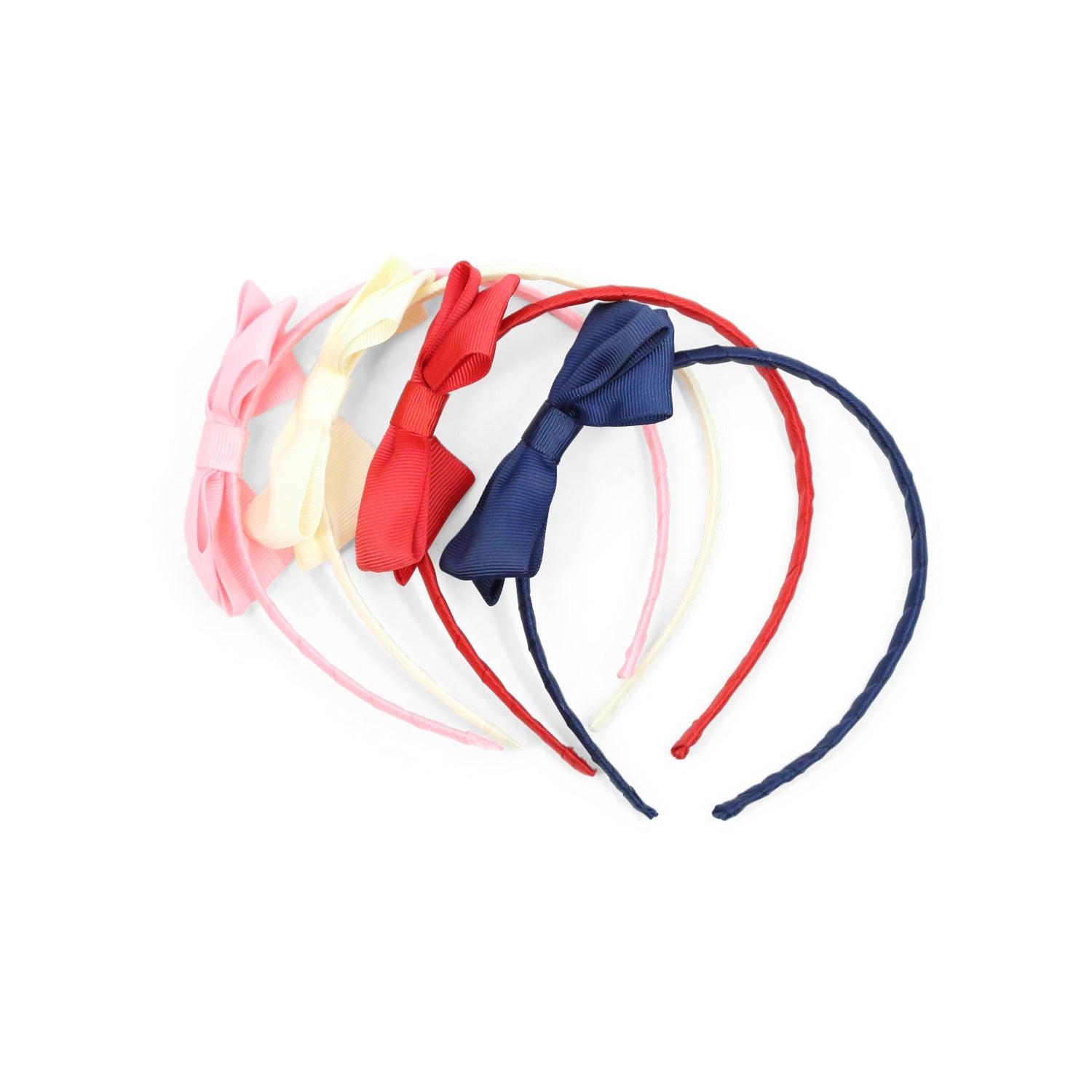 Grosgrain Bow Headband (buttercream)
