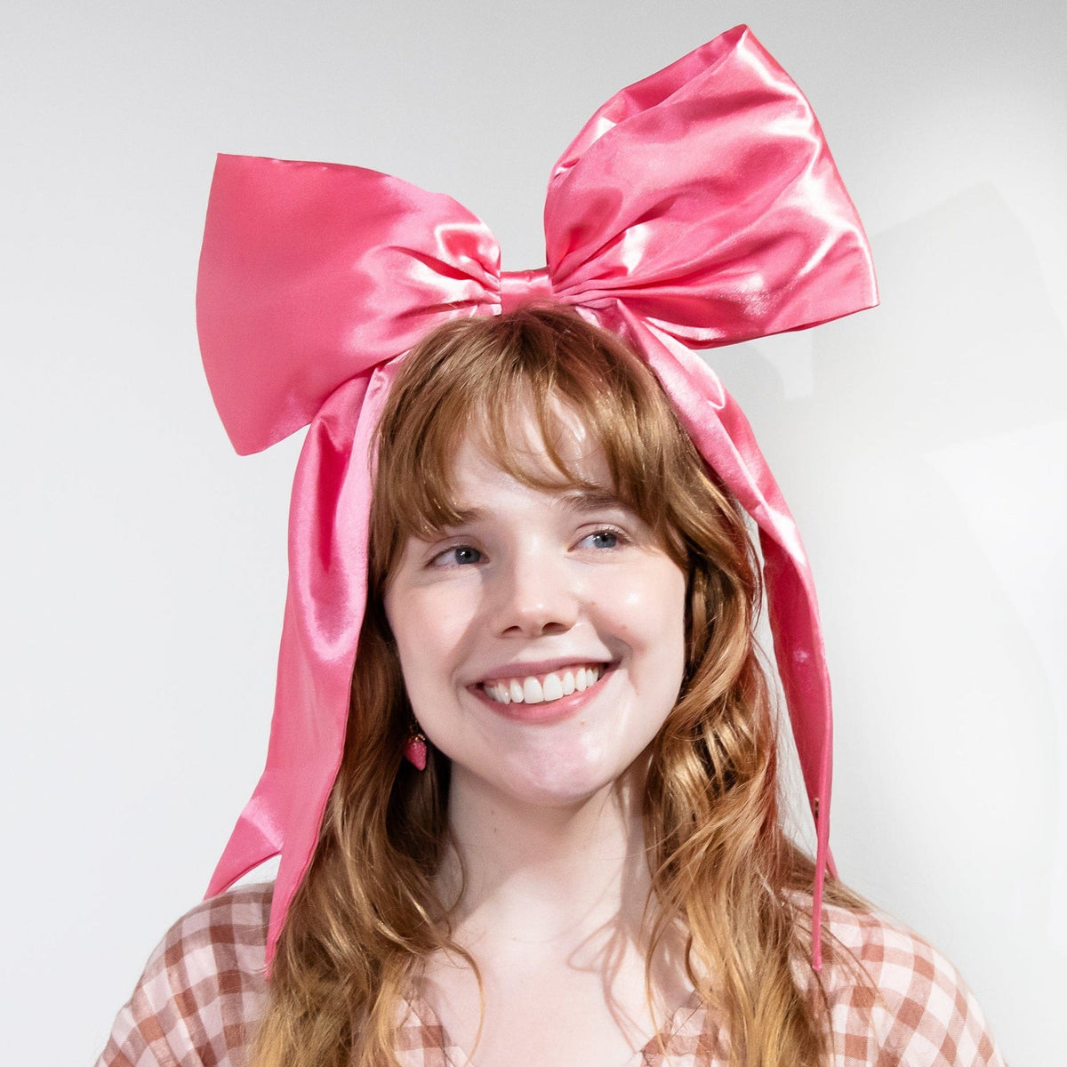 Pink Jumbo Bow Headband (single Or Set Of 4)