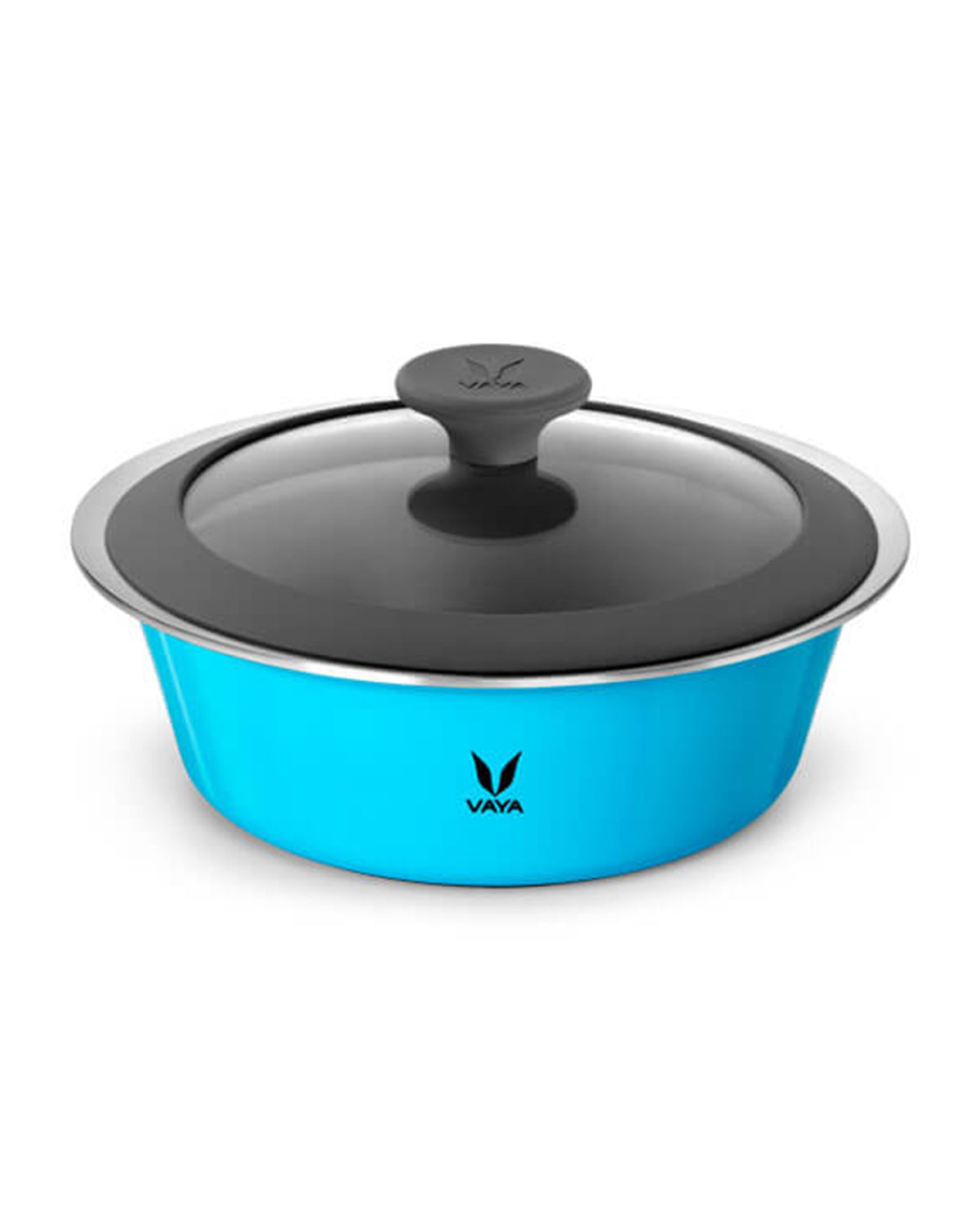 Vaya Hautecase - 50.7 Fl.oz - Azure Blue - With Glass Lid