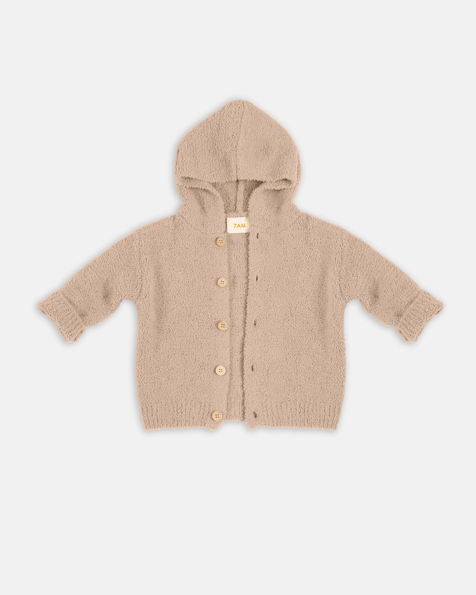 Hooded Cardigan - Fuzzy