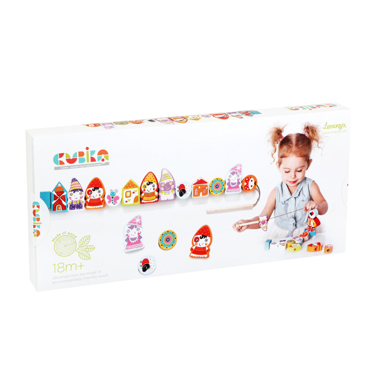 Wise Elk/cubika Wooden Lacing Toy - Happy Dwarves
