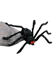 Medium Light-up Furry Black Spider