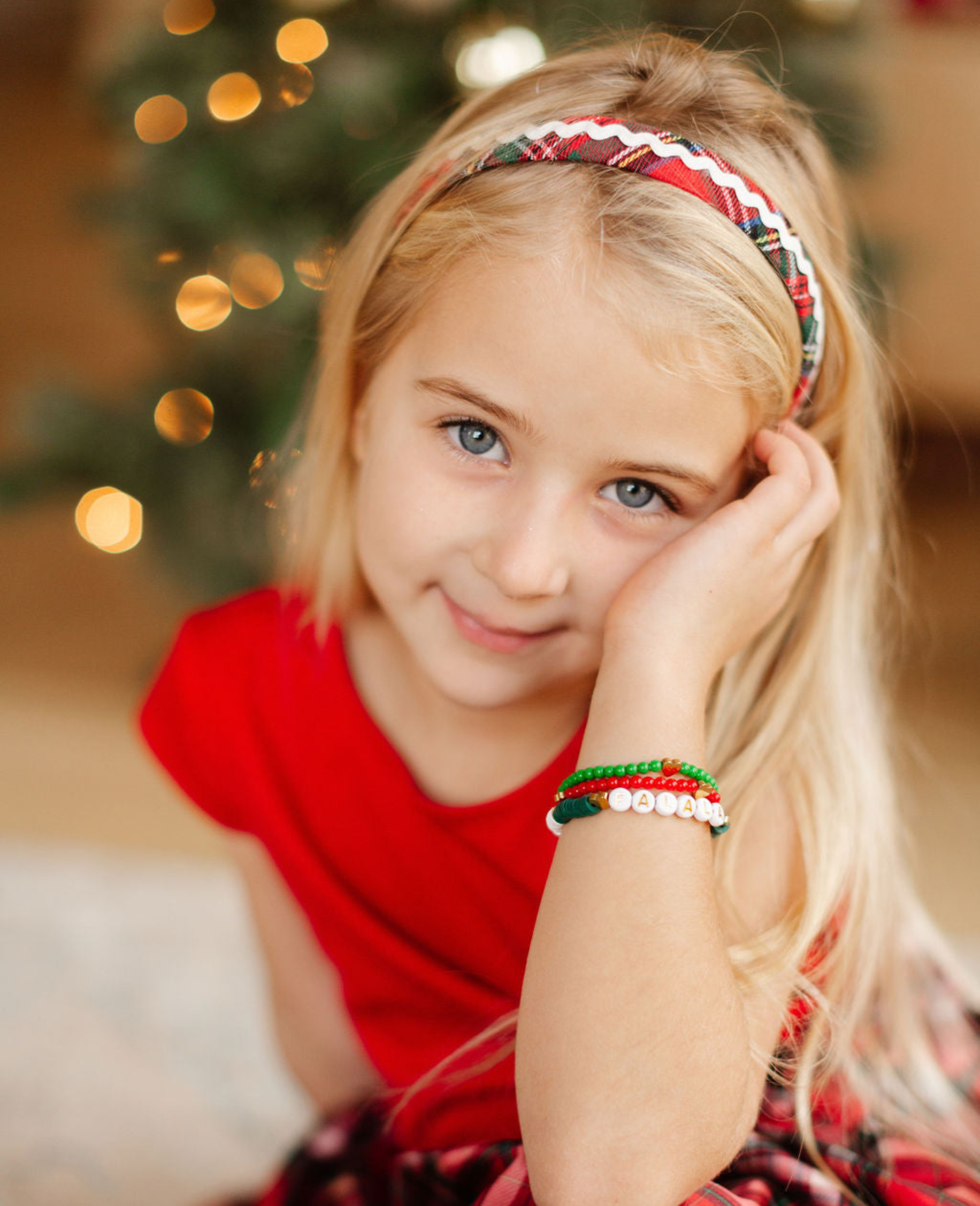 Plaid Ric Rac Headband In Scottie Stewart