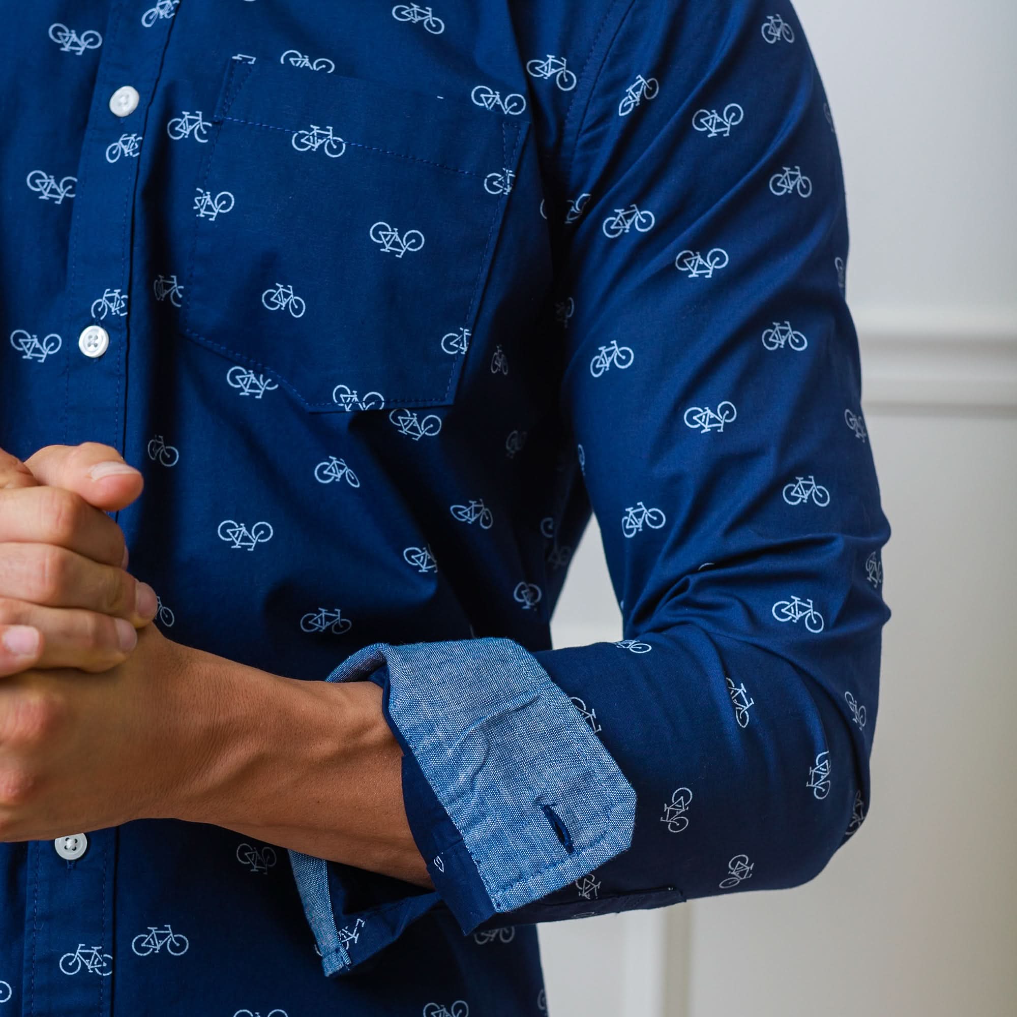 Organic Stretch Poplin Button Down Shirt