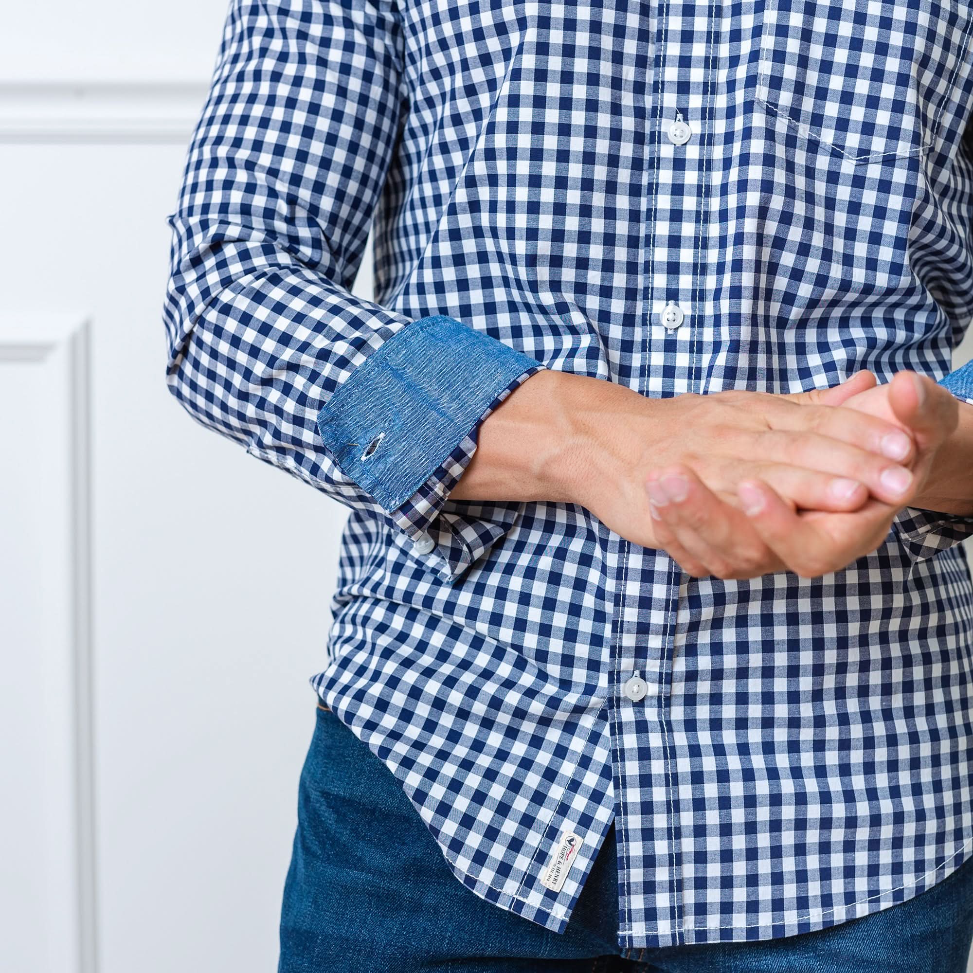 Stretch Organic Poplin Button Down Shirt