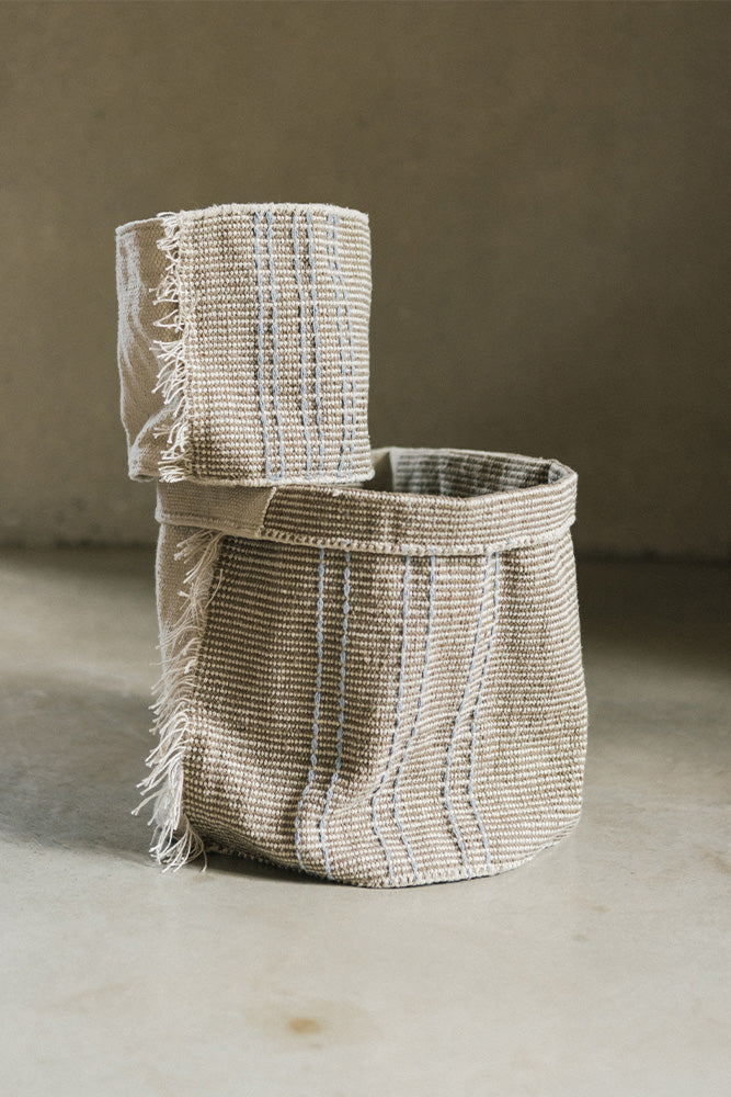 Handloom Basket Jacaranda
