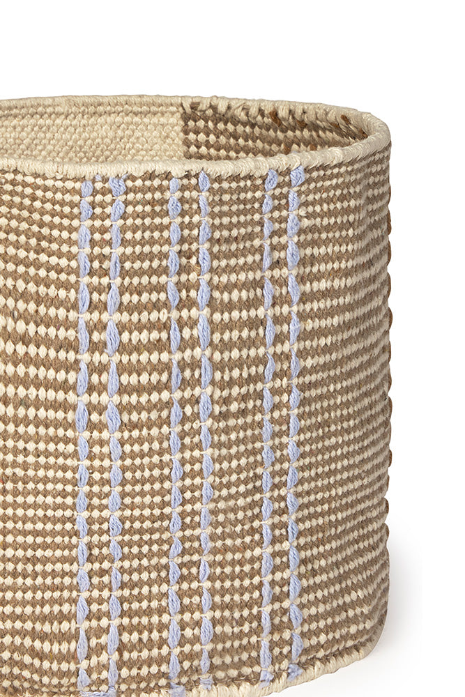 Handloom Mini Basket Jacaranda
