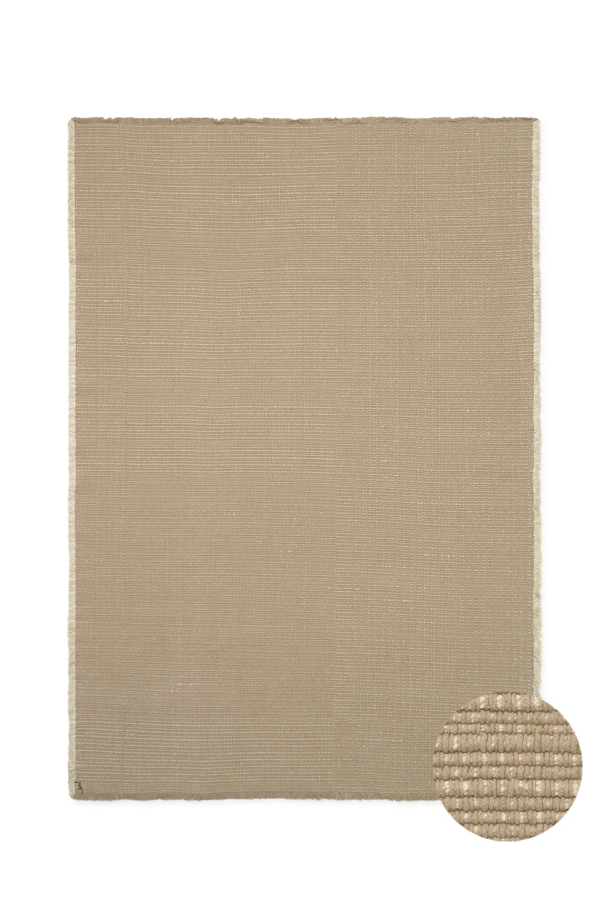 Handloom Area Rug Beige
