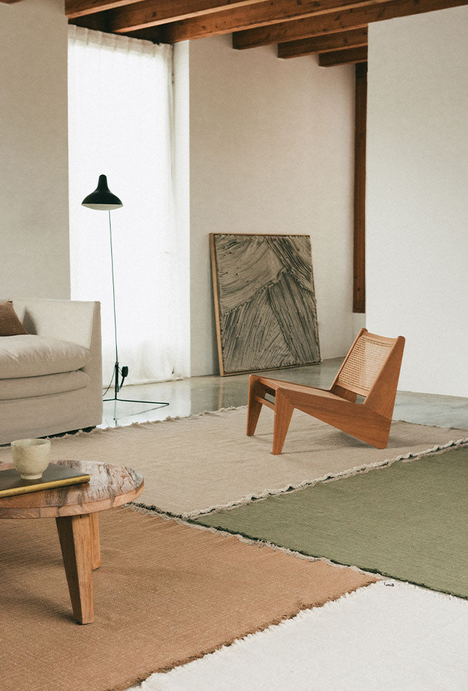 Handloom Area Rug Kaki